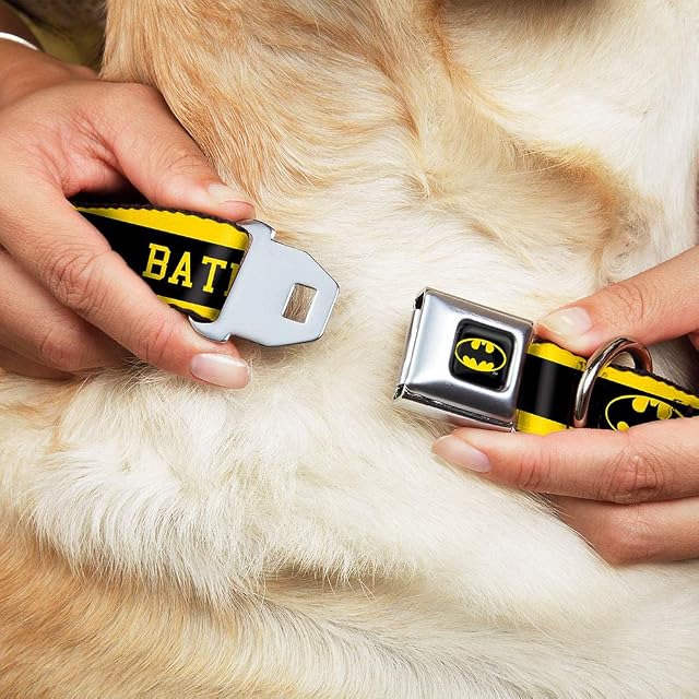 Foto 8 de 8 de Buckle Down BMC Batman Negro/Amarillo Collar de Perro