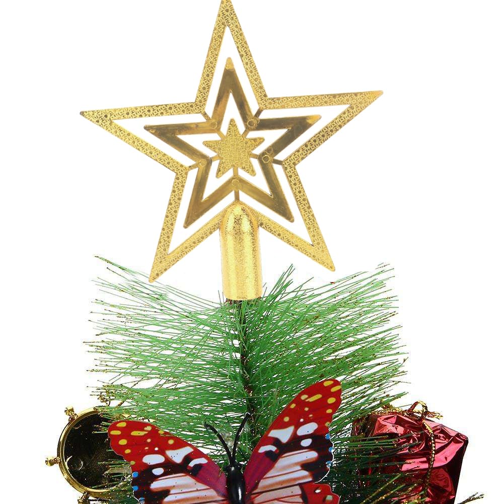 Árbol Navidad Topper, Estrella Punta Arbol Navidad, Christmas Tree Topper, Topper de árbol de Estrella para Decoración,20CM