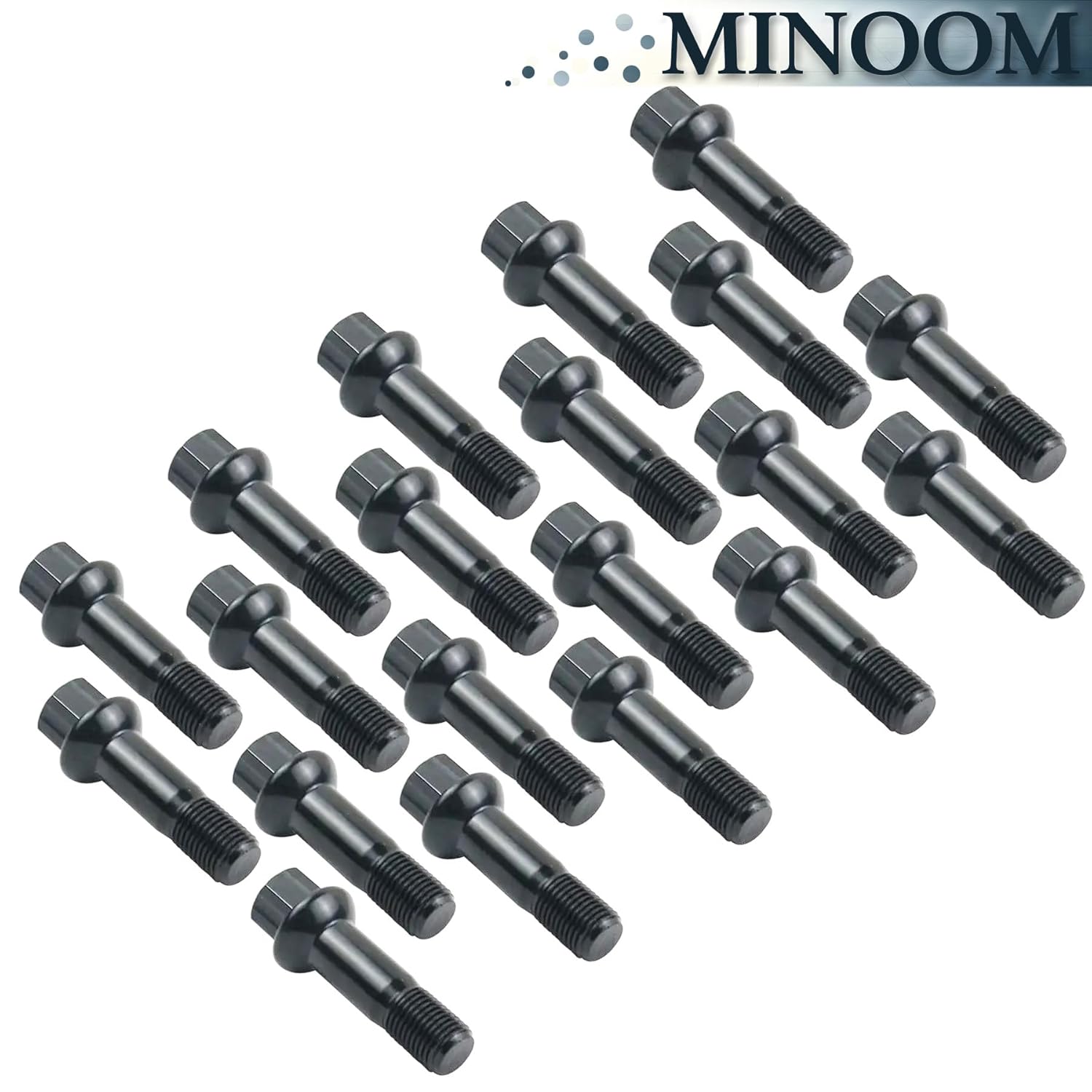 0009907607 45mm Shank 14x1.5 Ball Seat Wheel Lug Bolts Replacement for Mercedes-Benz CL500 CL600 E300 E350 G550 ML250 R350 S350 S600 Part No.#610-616丨0009907607丨0009905307