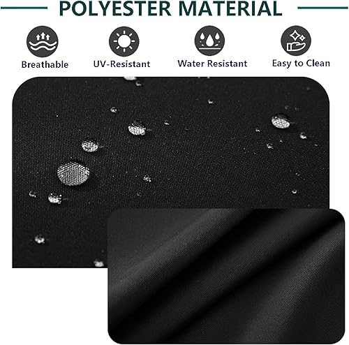 Miniatura 3 de FLYMEI - Paquete de 4 fundas de cojín para sofá o sillón de patio y exteriores, resistentes al agua se venden las fundas de repuesto únicamente