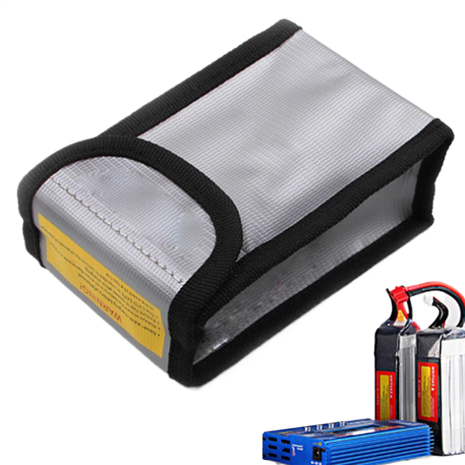 Sac Ignifuge 8 Couches Pour Batterie Vélo électrique – Résiste à 2300°C – étanche, Anti-explosion – 50,5 X 15 X 18 Cm