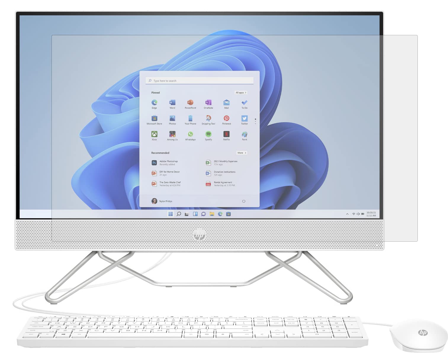 PcProfessional Screen Protector (Set of 2) Compatible for HP 24