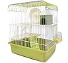 BPS® Hamsterkäfig Mini-Chalet-Haus für Hamster mit Futternapf Tränke Rad Tunnel Farbe wird nach Zufallsprinzip versandt BPS-1382