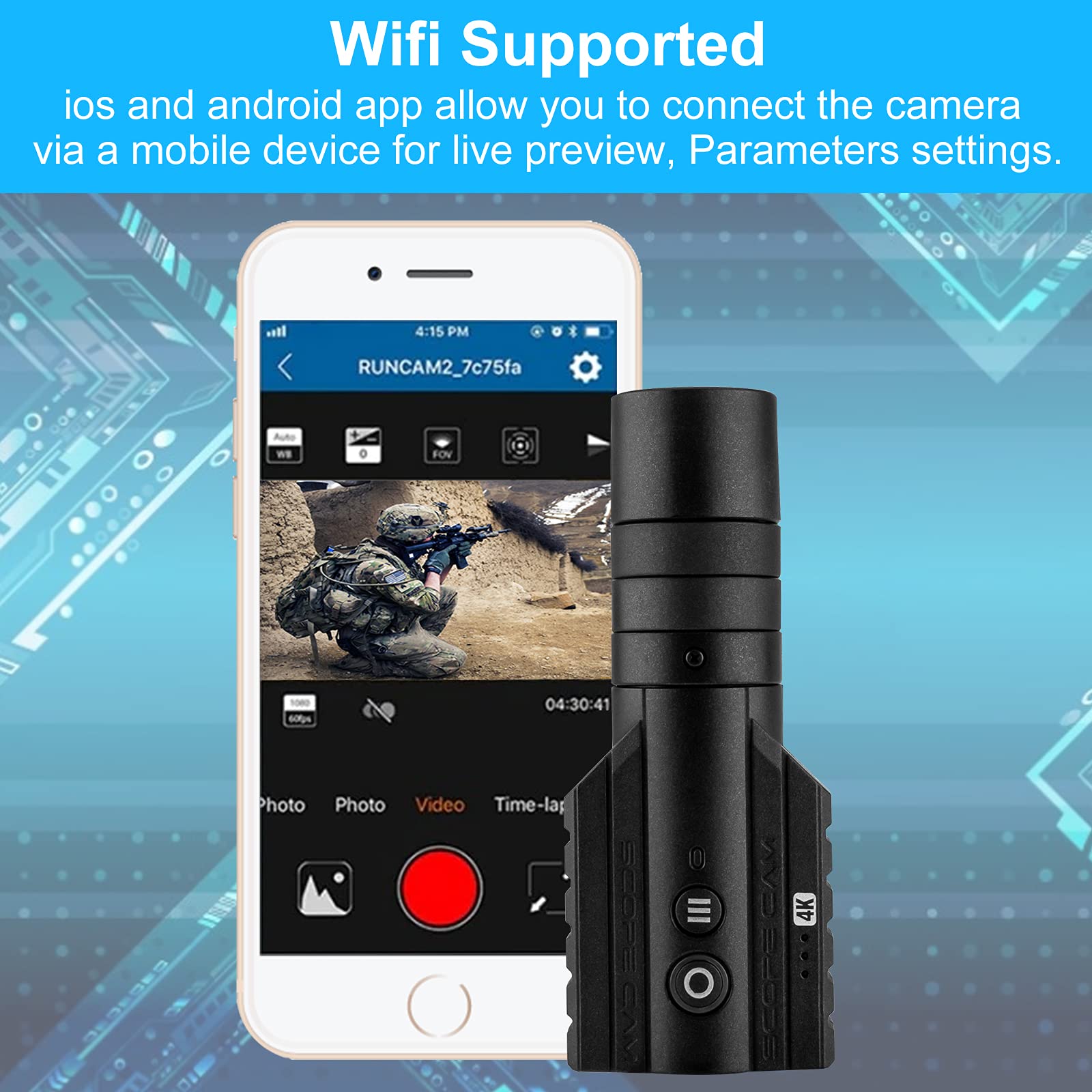 WiFi poort-detector en aansluiting poort met bediening via APP en kan