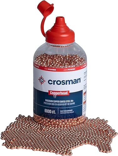 Miniatura 8 de Crosman Copperhead 0.177 in cobre recubierto BBs en EZ-verter botella para pistolas de aire BB y pistolas de aire BB