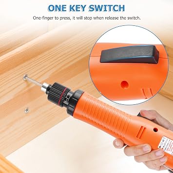 Electric Screwdriver Set Automatic Screw Driver Drill Tool Torque Adjustable Stepless Speed Regulation (5mm)