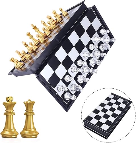 Miniatura 6 de 14" Magnetic Chess Set Travel Chess Set Foldable Educational Toy for Teens,for Adults Teens Board Game, Entertainment Items That Promote