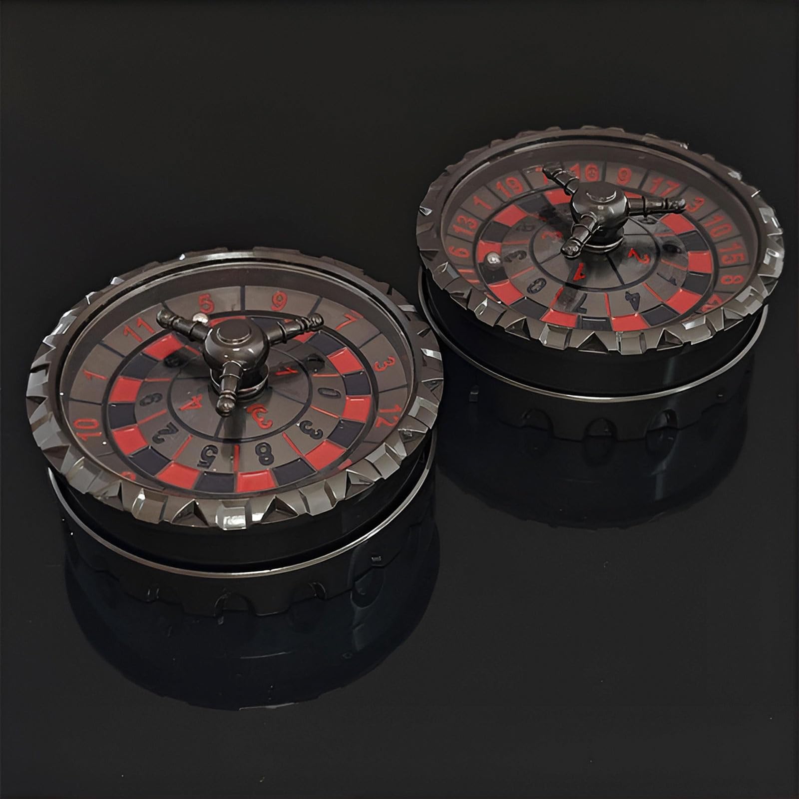 Roulette G21 pour jeu de dés DND, dés D&D en métal D4, D10, D20 avec étui cadeau pour jeu de rôle D&D, jeu de rôle (noir et rouge