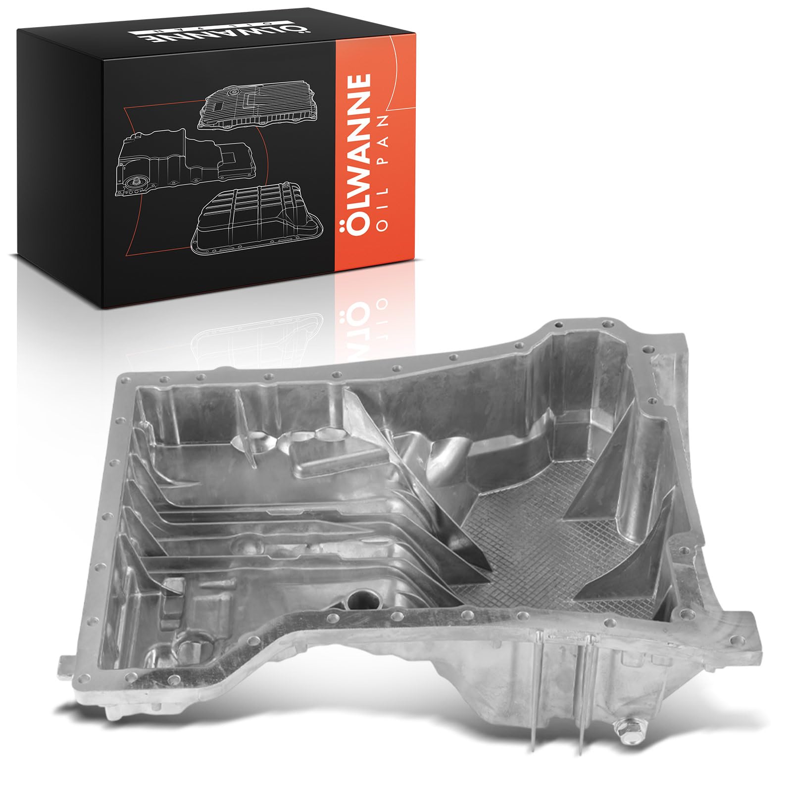 Frankberg Coppa dell'olio 2710101413 | Compatibile con: Classe C Coupé C204, Classe CLC CL203, SLK R171, CLK Cabriolet A209, Classe C Modello T S204