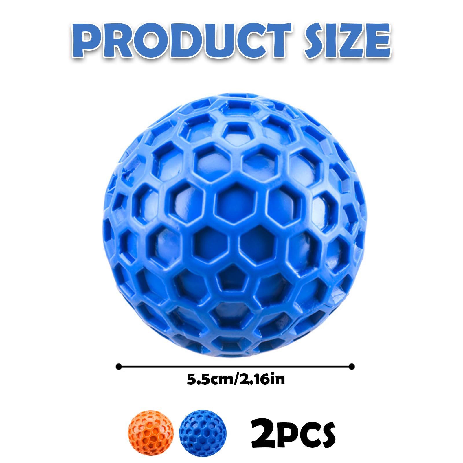 2 Pack Indestructible Dog Ball - Image 2