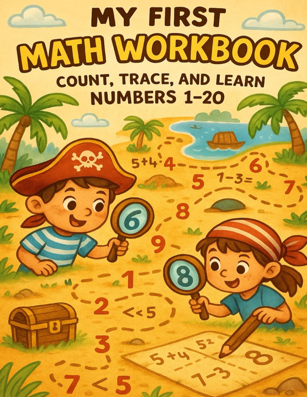 My First Math Workbook: Count, Trace, and Learn Numbers 1-20