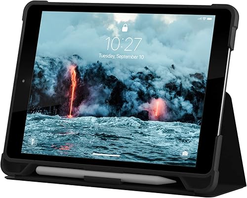 Miniatura 4 de URBAN ARMOR GEAR UAG - Funda para iPad de 10.2 pulgadas, 9 generación 2021 y iPad de 8 generación 2020, color negro, resistente, multiángulo,