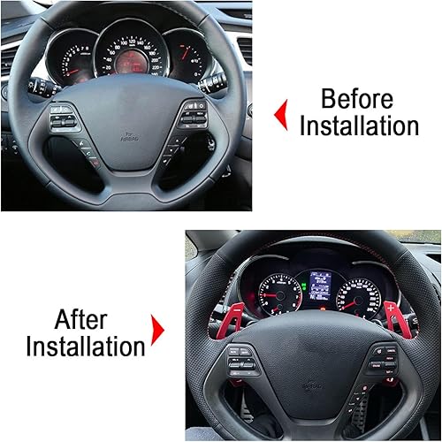 Miniatura 2 de DOUKI Car Steering Wheel Shifter Stickers, for KIA K3 CERATO Forte Koup SX 2015 2016 Cadenza Ceed Pro GT SW 2013 2014 Paddle Shift