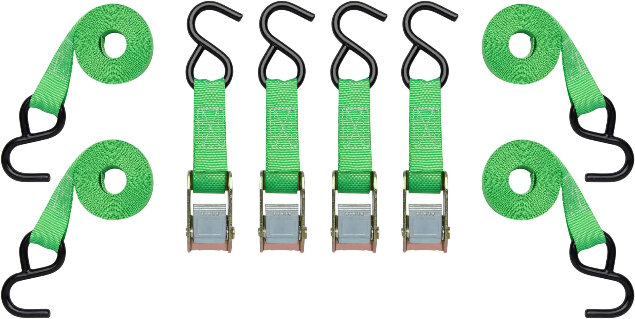 SmartStraps 10-Foot Cambuckle (4pk) 900 lbs Break Strength, 300 lbs Safe Work Load– Tie Down Fragile and Lighter Loads for Transport – Offers More Security Than Rope