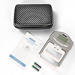 Handeful Grip Strength Tester with Zipper Bag, Digital Hand Dynamometer Grip Strength Measurement Meter Auto Capturing Electronic Hand Grip Power 198Lbs / 90Kgs