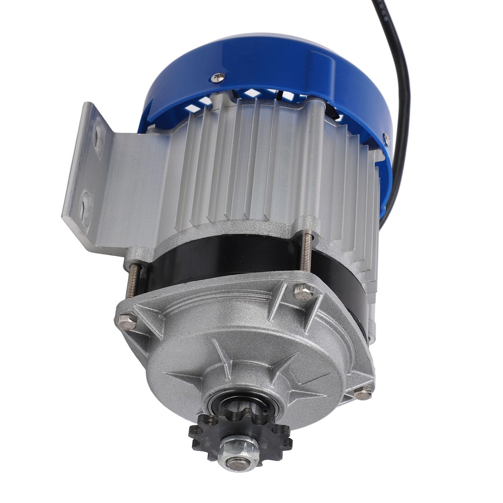 24V 500W elektrischer Dreirad-Bless-Motor, Permanentmagnet-Verzögerungsmotor, flexibles Aluminiumgehäuse mit 420-Typ-Kettenantrieb, 12-Zahn-Innenzahnrad für