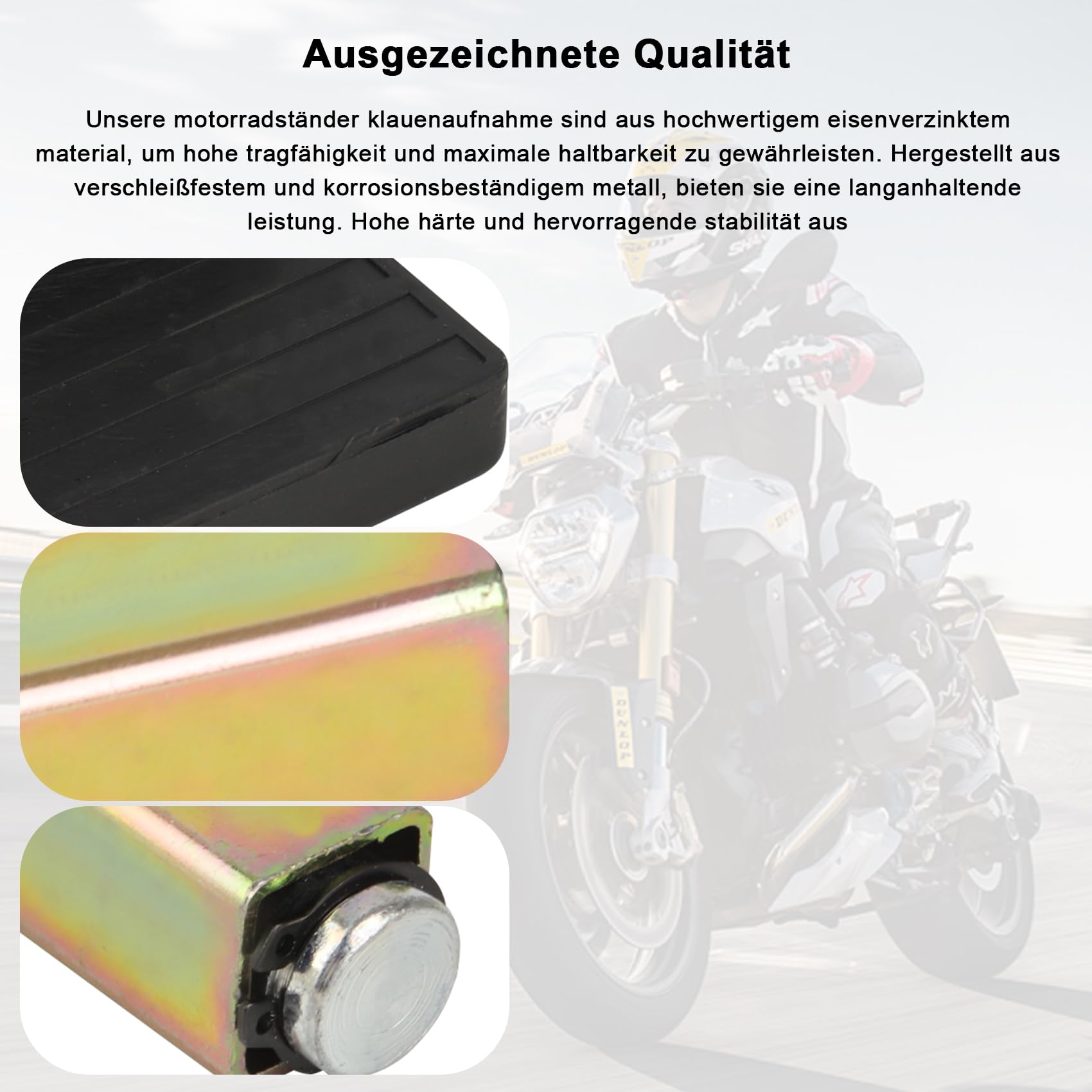 Motorradständer Klauenaufnahme, Schwingenadapter Klauenaufnahme, Montageständer Adapter, Schwinge Heben Stativhaken für Motorradheber