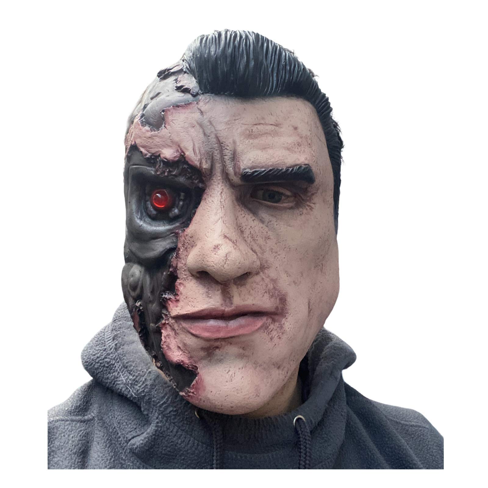 Rubber Johnnies Terminator Latex Face MASK Arnold Schwarzenegger Movie MASKS Cyborg Robot COSTUME Accessory - Image 2
