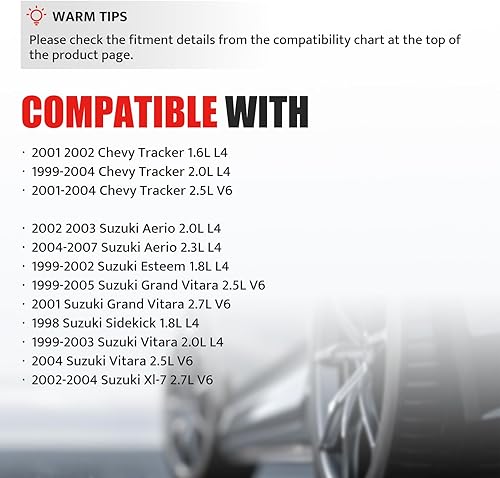 Miniatura 3 de Paquete de bobinas de encendido para 2.5 2.7 V6 Suzuki Vitara Grand XL7 Chevy Geo Tracker Suzuki Esteem Aerio 1999 2000 2001 2002 2003 2004 2005,