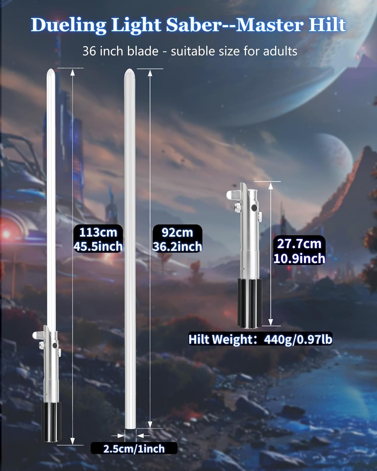 Lorsaberus Light Saber for Adults Force FX Light Saber with 12 RGB Colors Dueling Light Sabers for Kids Motion Control 16 Sound Fonts with Metal Hilts Smooth Swing Light Sabers for Cosplay Gifts