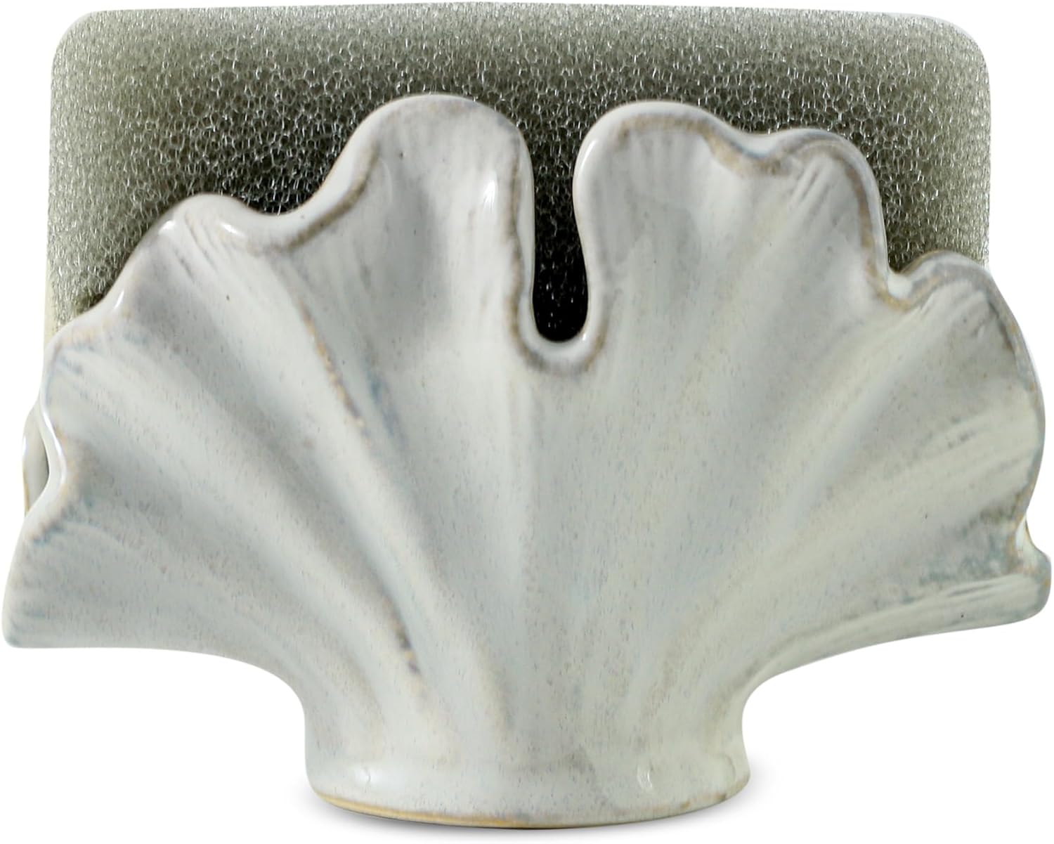 Ceramic Sponge Holder,Sponge Holder for Kitchen Sink,Compact Sink Caddy Organizer-Scouring Pad and Dish Holder,Farmhouse Kitchen Decor Cute Gadgets Accessories (Grey White) Ceramic Sponge Holder,Sponge Holder for Kitchen Sink,Compact Sink Caddy Organizer-Scouring Pad and Dish Holder,Farmhouse Kitchen Decor Cute Gadgets Accessories (Grey White)