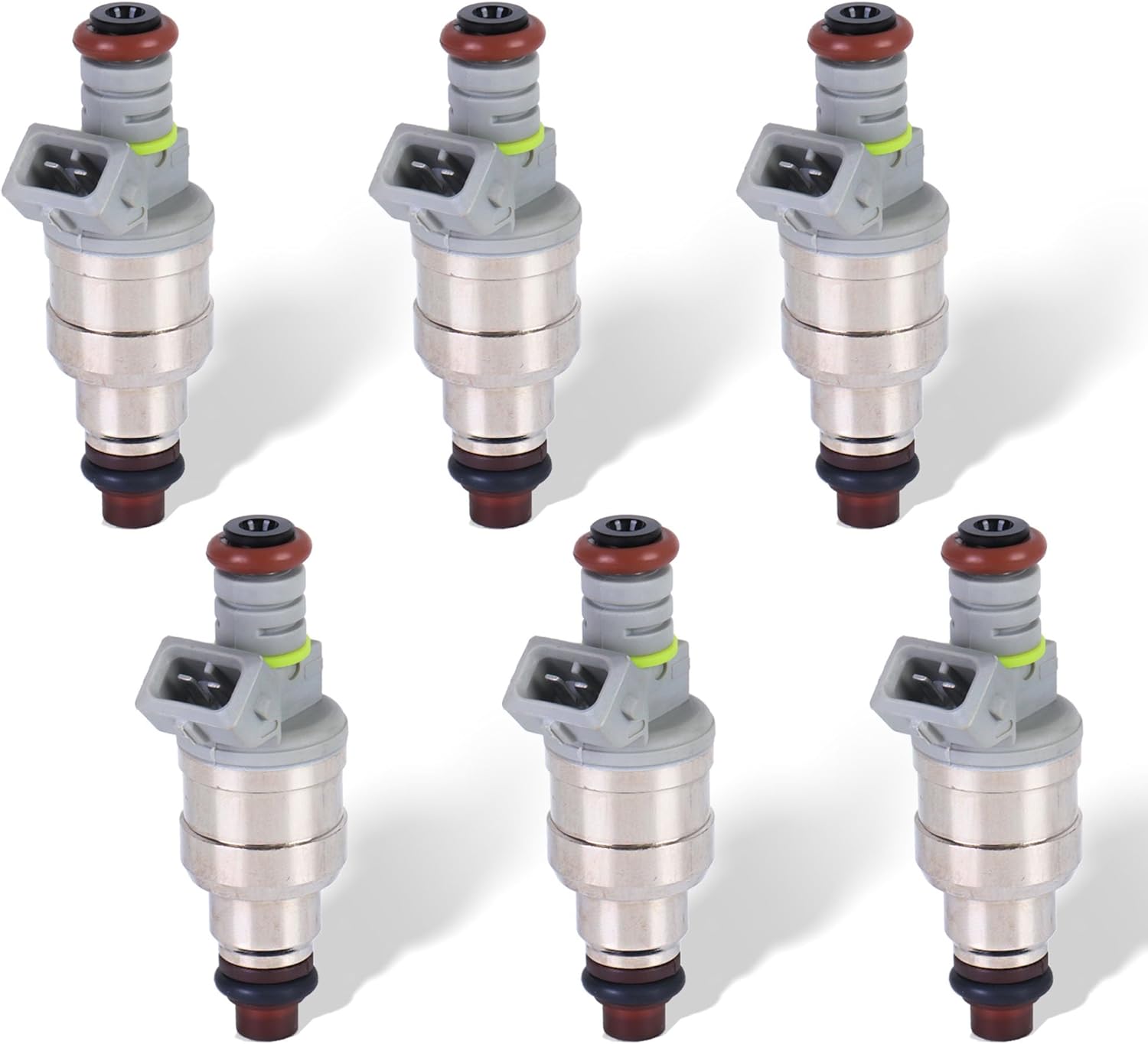 Fuel Injector Replaces F1ZZ9F593B 822-11112 Compatible with 1993 1994 1995 1996 Ford F150 F250 F350 E150 E250 E350 4.9L-Set of 6