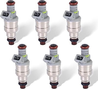 Fuel Injector Replaces F1ZZ9F593B 822-11112 Compatible with 1993 1994 1995 1996 Ford F150 F250 F350 E150 E250 E350 4.9L-Set of 6
