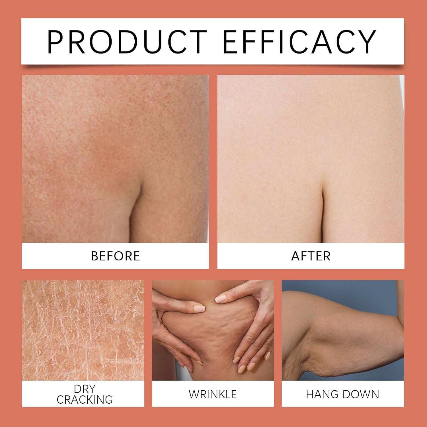 Magic Body Firming Oi l,Firming Skin and Hydrating Oil for Arms,Body Oil Alternative with Vitamin E,Rosehip and Almond for Buttocks,Abdomen,Thighs and Underarms（1pc）