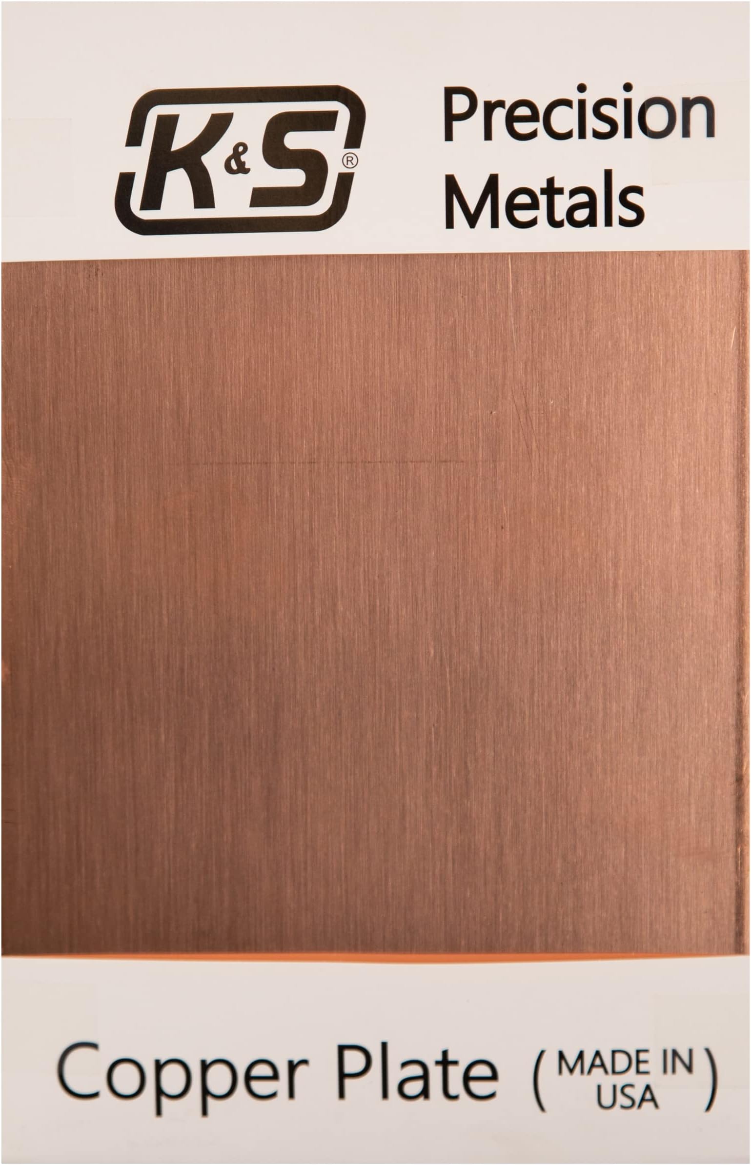K&S Precision Metals Copper Etching Plate 6601 – 0.050" Thick x 4" Wide x 6" Long – DIY Crafts, Engraving, Metalworking, Made in USA, 1 Plate