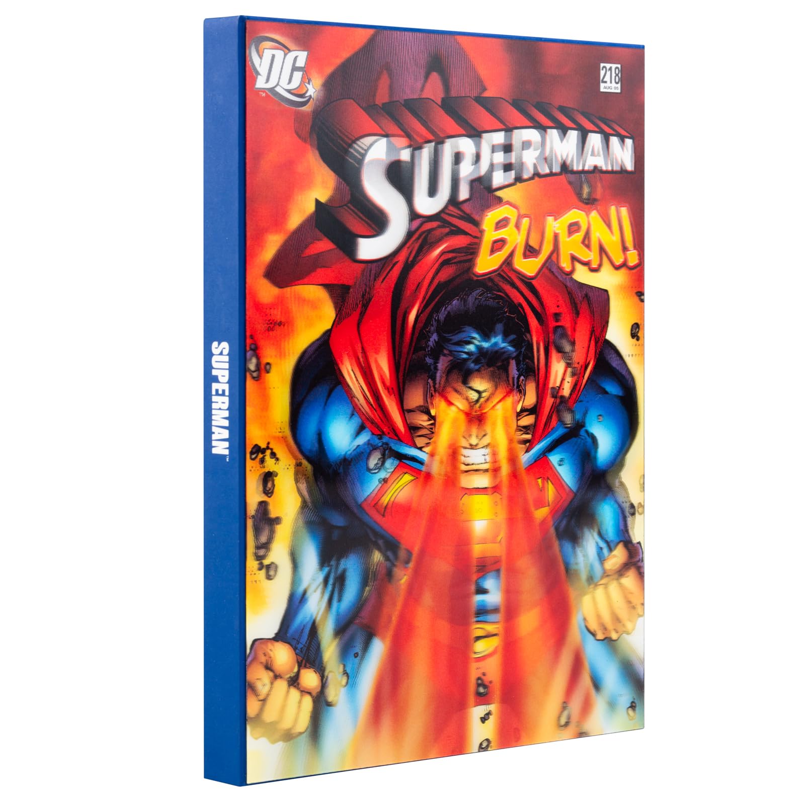 Grupo Erik A5 Notebook Hardback - DC Comics Superman Gifts | Bullet Journal Dotted Note Book, Dotted Notebook A5 Sketchbook | Lenticular 3D Cover Effect