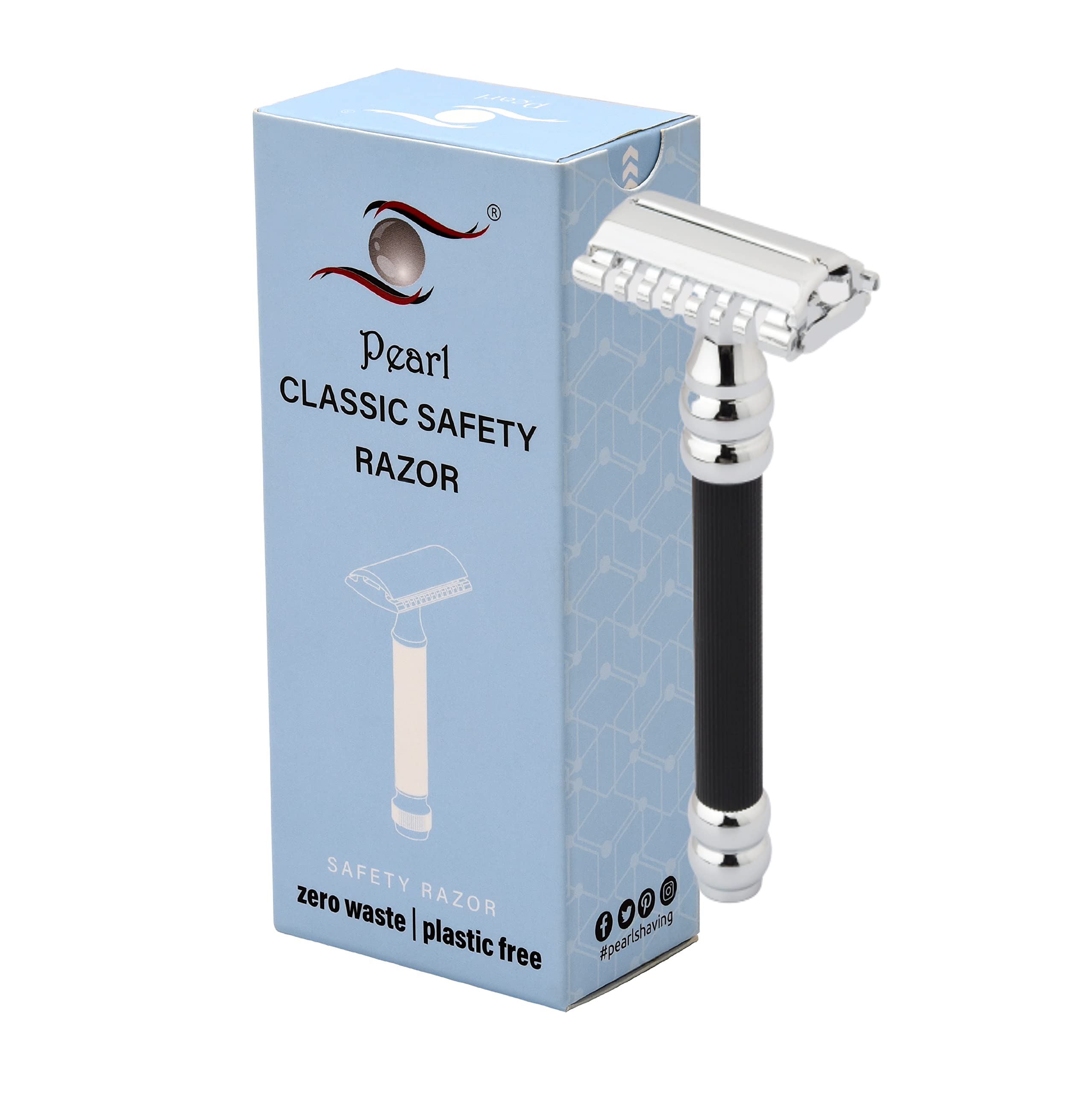 Pearl Shaving Double Edge Twist to Open Razor Safety Razor Sbf-11 (Black) (B08BZHMG7W) Amazon Price History, Amazon Price Tracker