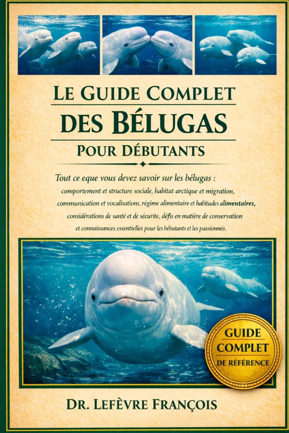 LE GUIDE COMPLET DES BÉLUGAS POUR DÉBUTANTS: Tout ce que vous devez savoir sur les bélugas : comportement....défis en matière de conservation et ... pour les débutants et les passionnés.