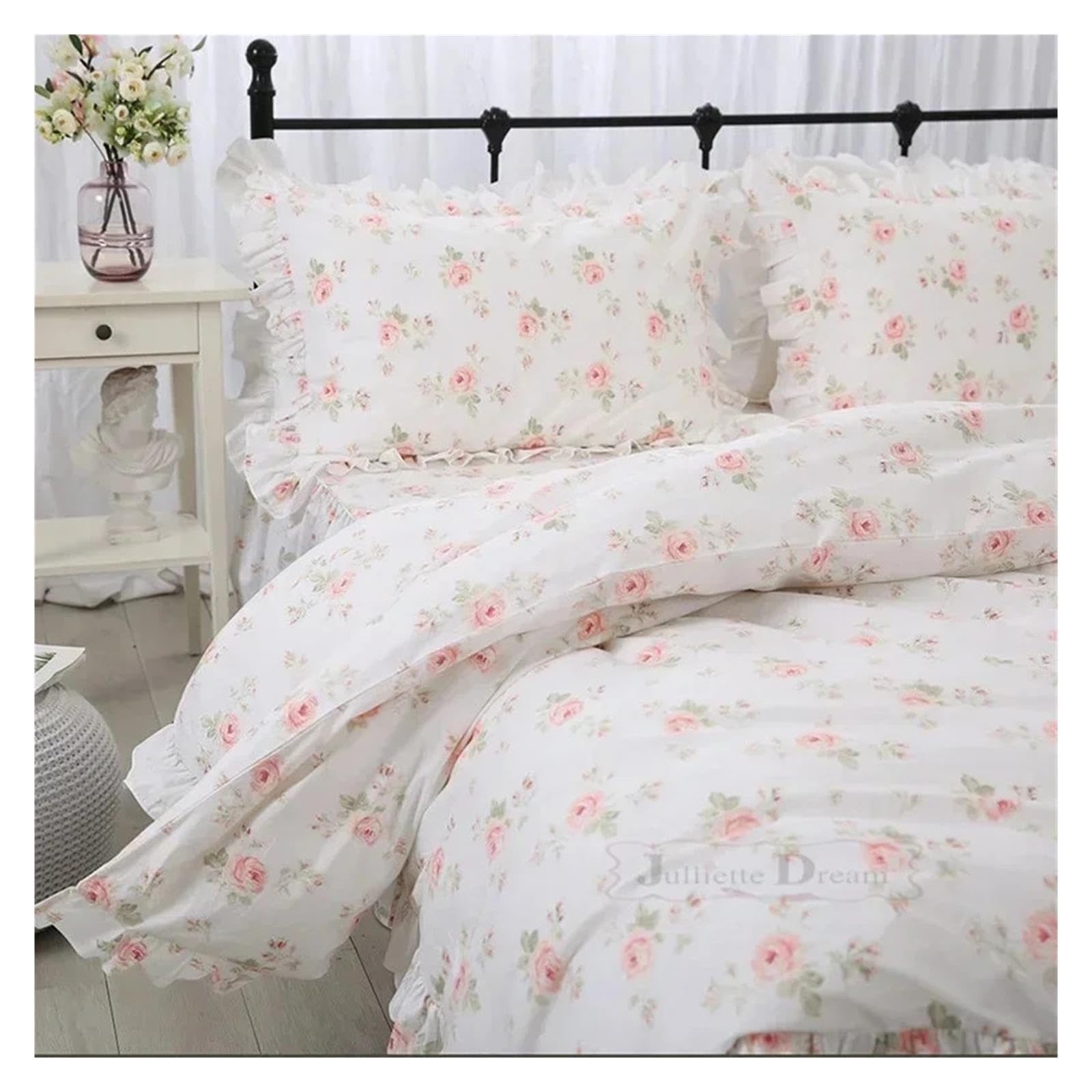 Housse de Couette Ensemble de literie King Size à imprimé Floral