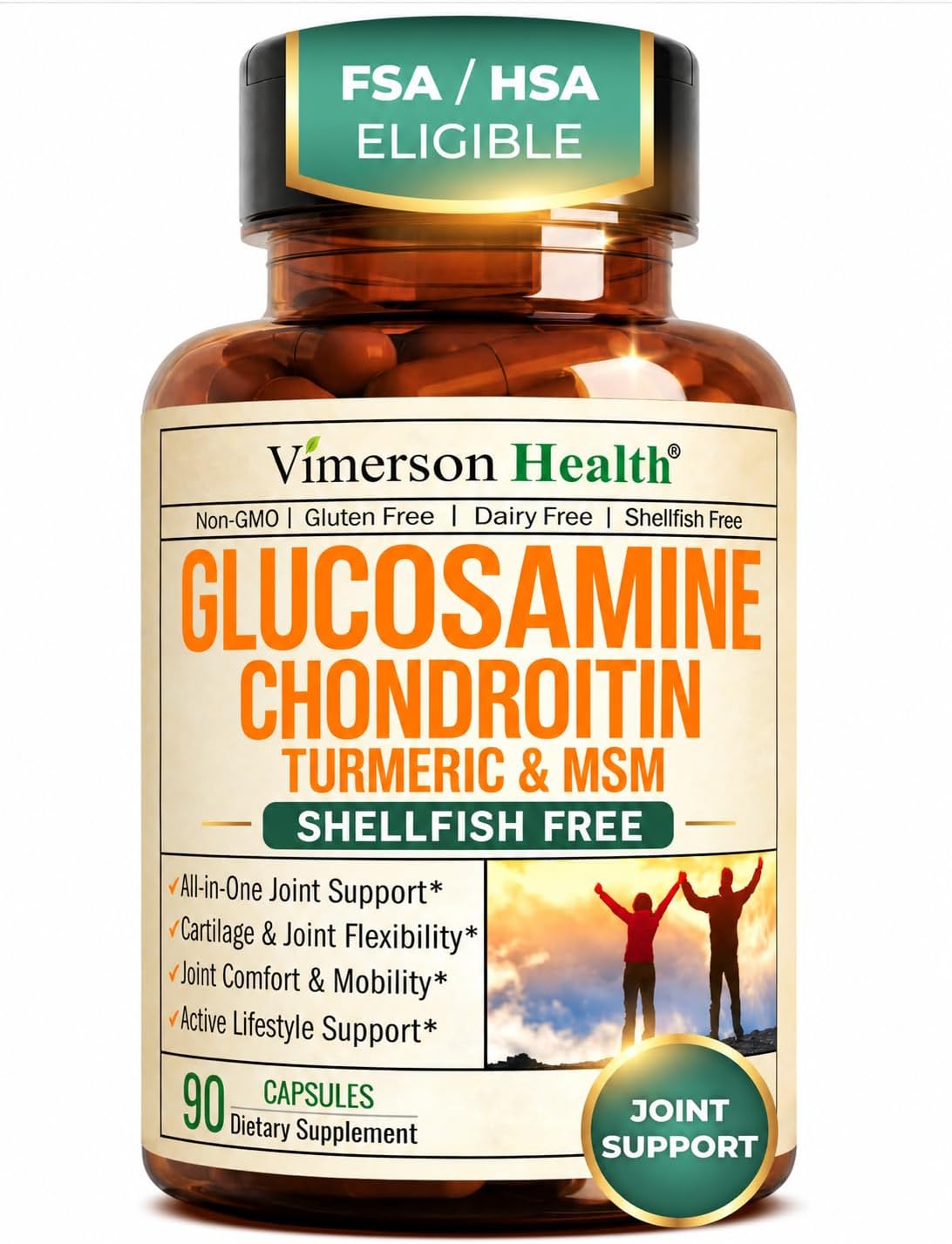 Glucosamine\ Chondroitin\ MSM\ Joint\ Support,\ 90\ Capsules