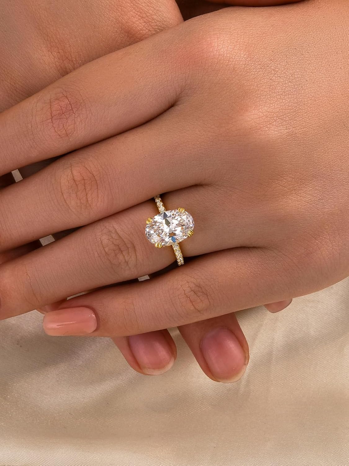 3 Carats Radiant Cut Engagement Ring for Women, S925 Silver AAAAA Grade Cubic Zirconia Promise Ring - Image 7