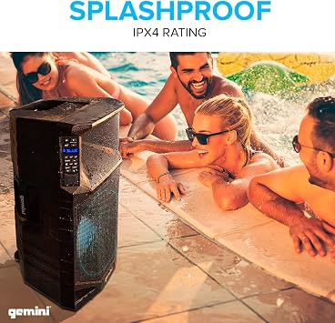 Gemini GSWT1500PK Gemini IPX4 Certified,SPLASHPROOF,15 PA
