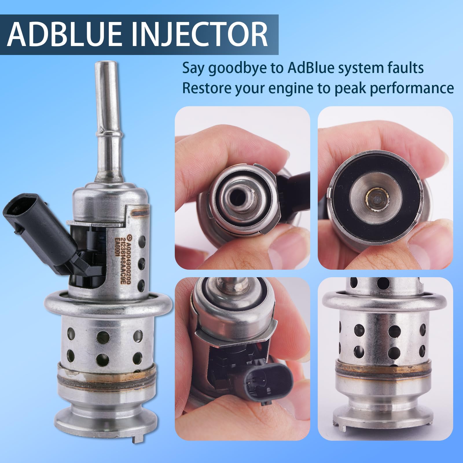Diesel AdBlue Inyector A0004900200 para Benz Sprinter 3.5t 4T 3T RWD AWD | para Benz Sprinter 3.5t 314 316 CDI Sprinter 4T 414 416 CDI Sprinter 3T 214 CDI Tracción Trasera RWD AWD Inyector combustible