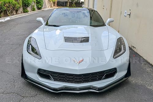 Miniatura 3 de Reemplazo para Chevrolet Corvette C7 2014-2019 TODOS los modelos SIN cámara frontal  EOS Factory estilo Z06 PINTADO CARBONO FLASH METÁLICO cubierta