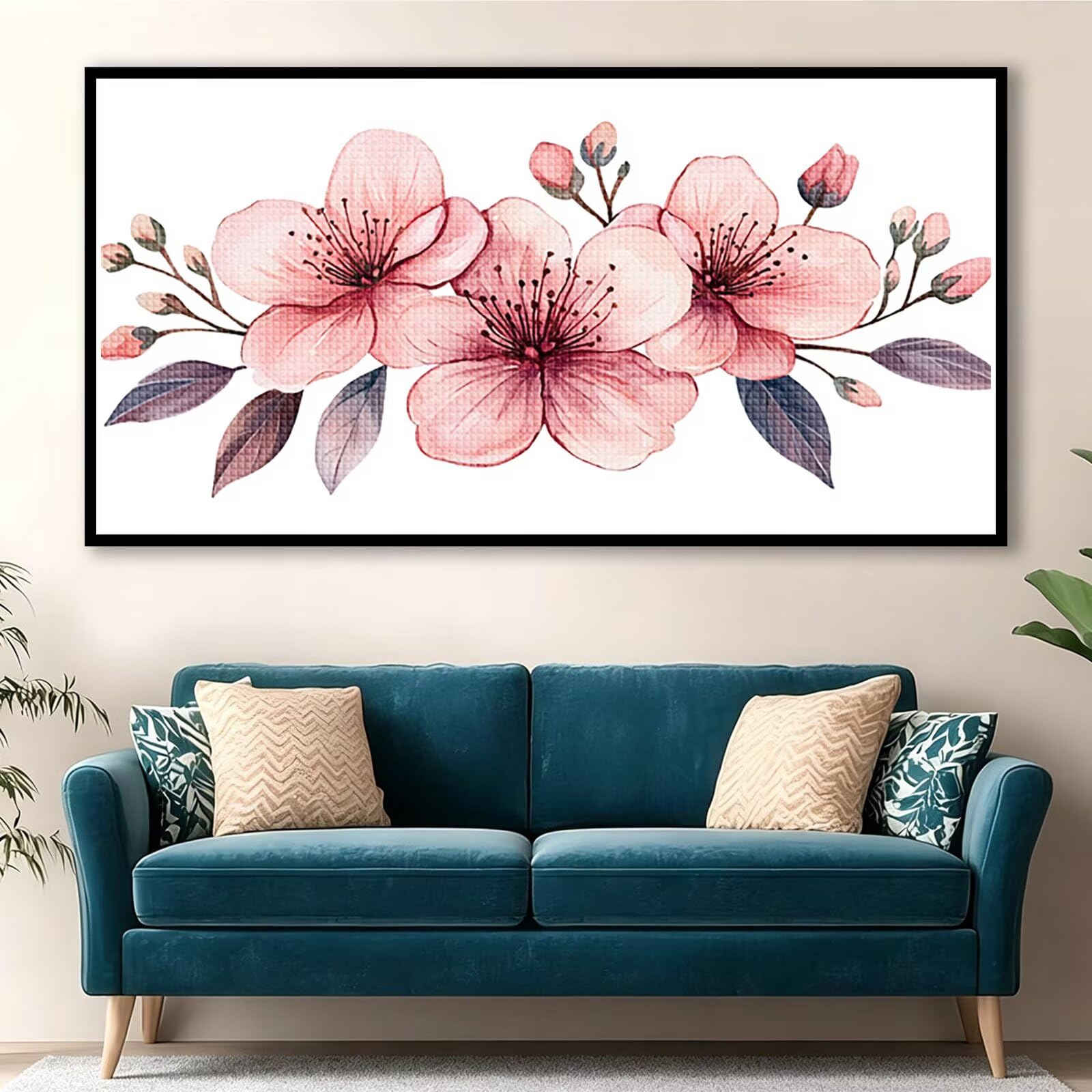 Peinture Diamant Adulte Rose XXL anti-stress pour réussir sa décoration murale - 8
