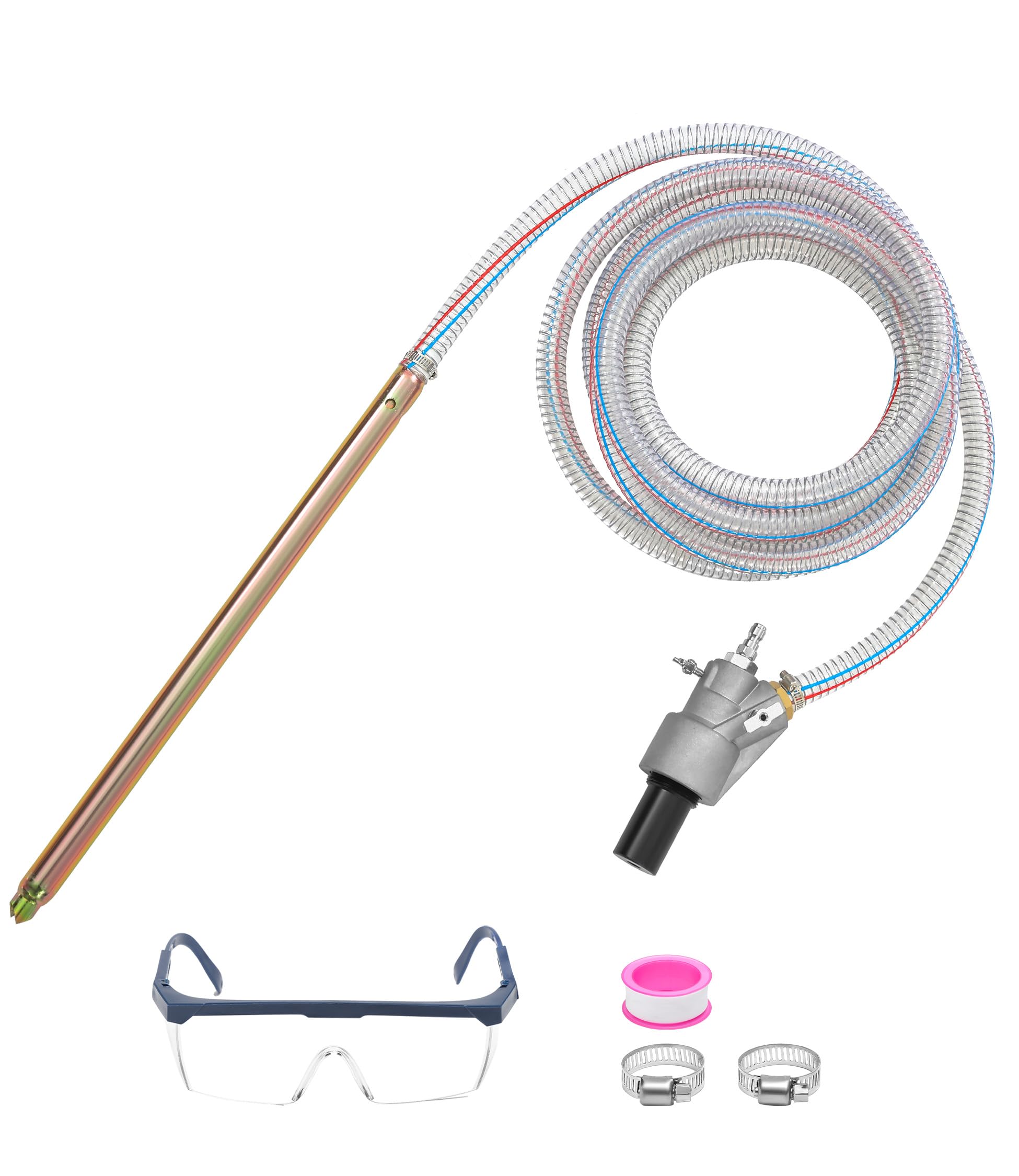 M MINGLE Kit de chorro de arena para lavadora a presión, pistola de arena húmeda de 5000 PSI para lavadora a presión, kit de chorro de arena para lavadora eléctrica, 8.0 GPM, conexión rápida de 1/4