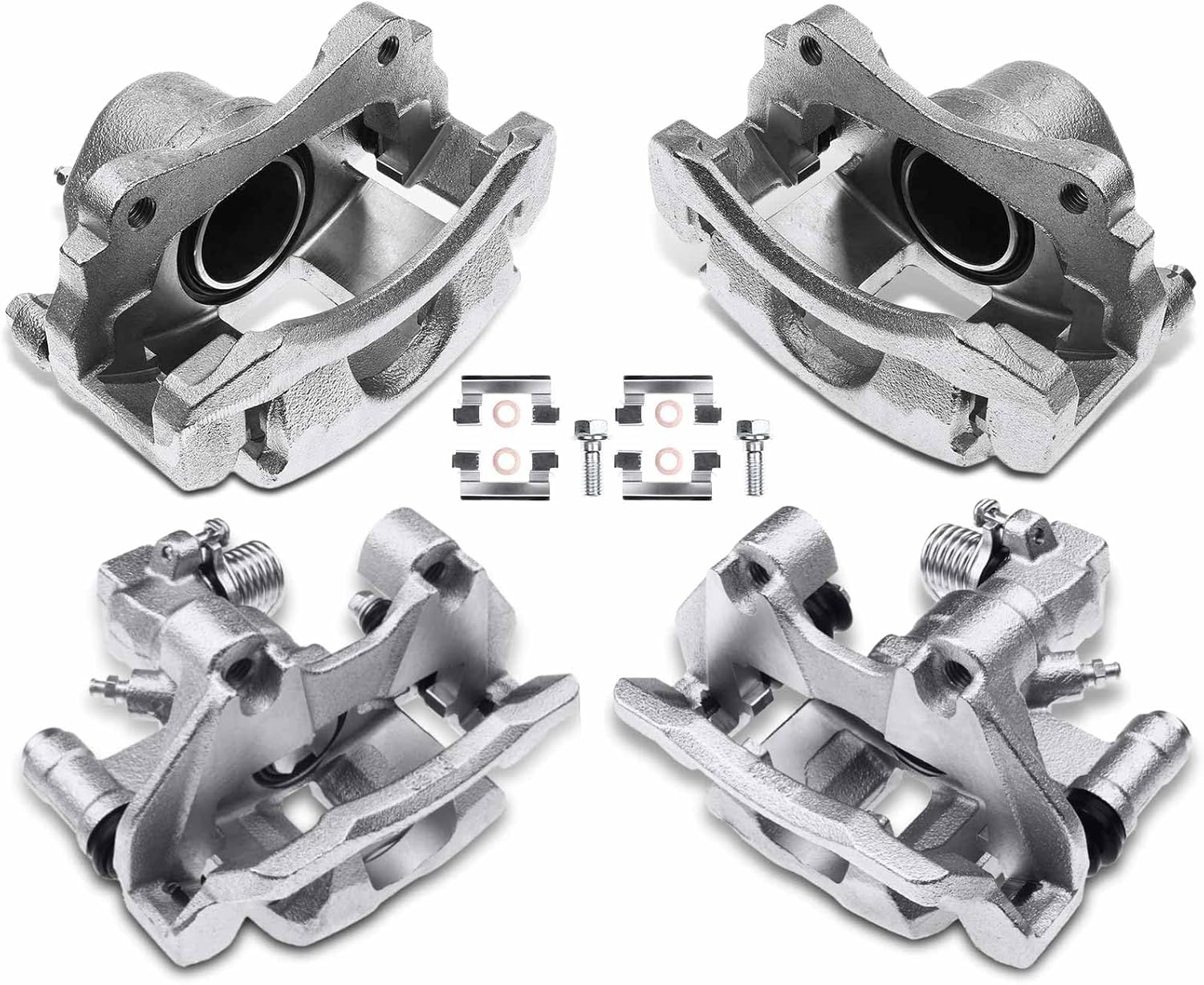 A-Premium Disc Brake Calipers Assembly with Bracket Compatible with Buick LeSabre 2000-2004, Park Avenue 2000-2004 & Oldsmobile Aurora 2001-2003 & Pontiac Bonneville 2001-2003 - Front and Rear Side
