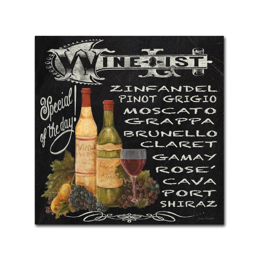 Trademark Fine Art Wine 2 by Jean Plout 14x14-Inch