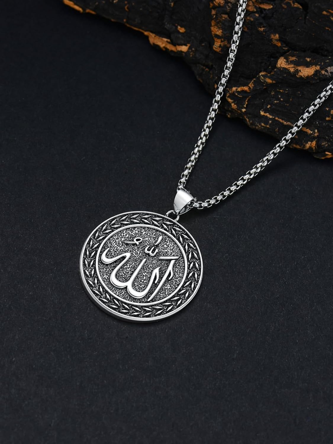 Viking Necklace for Men 925 Sterling Silver Viking Wolf/Thors Hammer/Vegvisir/Tree of Life/Compass Pendant Norse Necklace Amulet Talisman Christmas Gifts for Him Her - Image 4