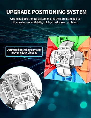 Miniatura 4 de Willking Moyu Meilong Cubo de velocidad para aula de 12 x 12 pulgadas, sin adhesivos, MoFang JiaoShi MFJS Meilong 12x12x12