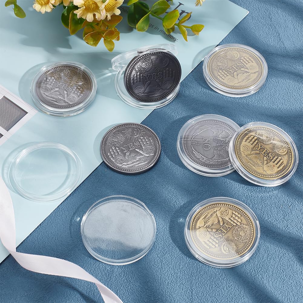 WEBEEDY 8PCS Yes No Challenge Coin Decision Maker Coin Lucky Medallion  Souvenir Divination Flip Coin, 2 Color : Amazon.co.uk: Toys & Games