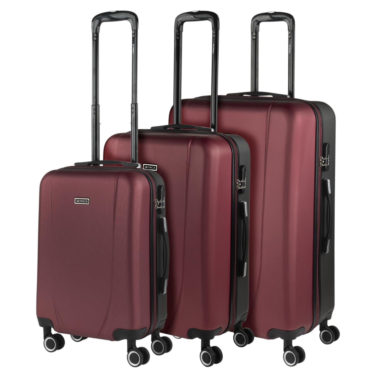 ITACA - Maleta de Cabina 55x40x20 - Maletas De Viaje Cabina Rígidas Trolley con 4 Ruedas Dobles para Avion Ligera Equipaje De Mano Candado de Combinación. Compatible Ryanair, Verde Menta — view 34