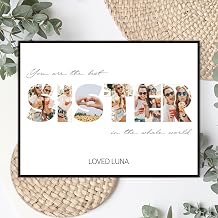 FUONLY Personalized Sister Picture Frame for Christmas, Custom Wooden Photo Plaque with Name &amp; Message, Birthday Gifts for Sisters, Best Sister Ever Custom Photo Sign Friendship Keepsake