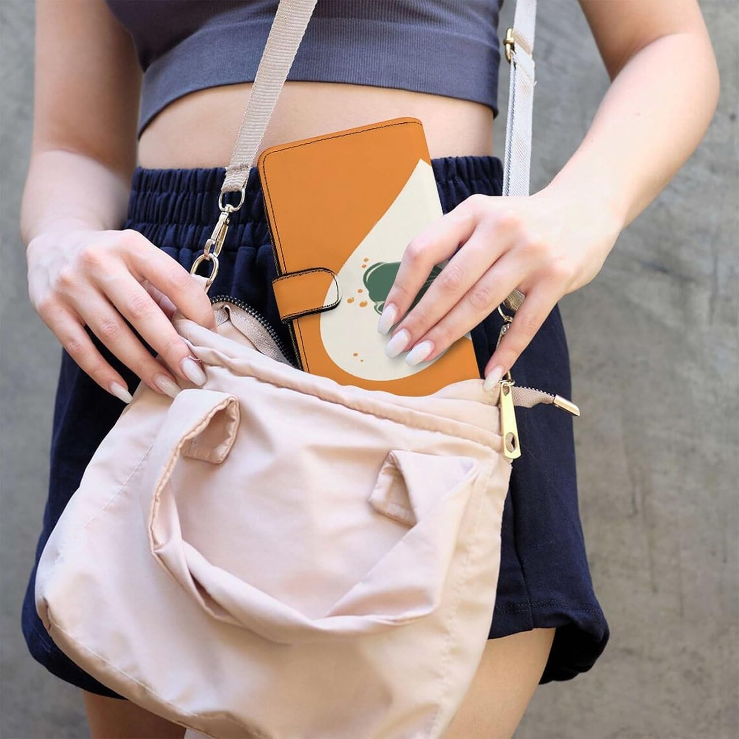 Leaves on Heart Shape Wallet,PU Leather Material, Small Wallet,Bifold with Zipper, Travel Wallet,Compact And Portable for Men And Women 7.8 * 4.3 * 1.4 Inches