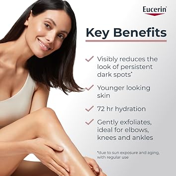 Eucerin Radiant Tone Dark Spot Corrector Body Cream, 7 OZ | Dark Spot Body Cream for Women, Thiamidol Enriched, Reduces Dark Spots Due to Sunlight Exposure and Aging, 72-Hour Hydration