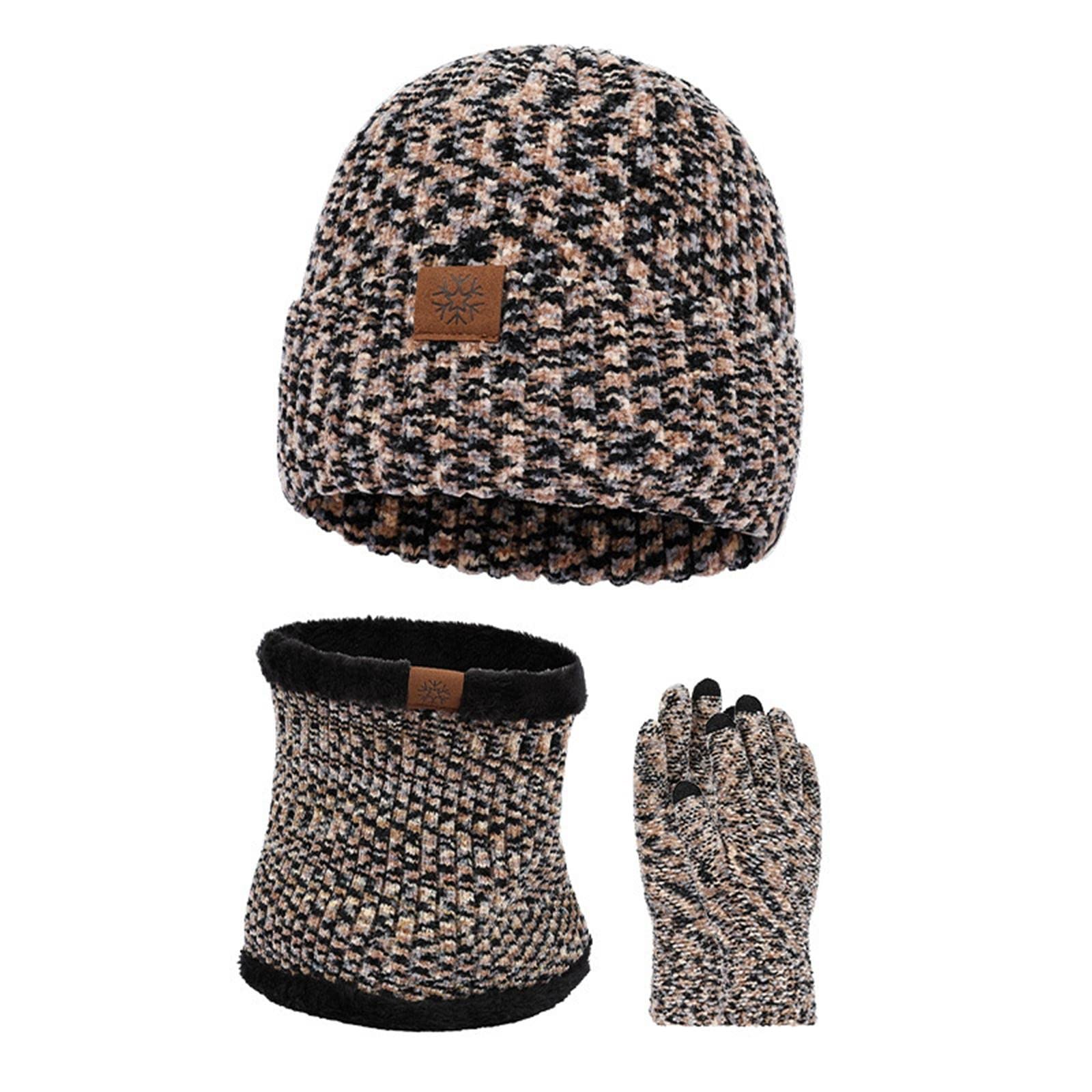 Écharpe coupe-vent pour ski et bonnet thermique en maille isolante